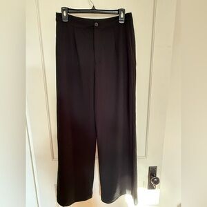 Rewash Black Wide-Leg Dress Pants